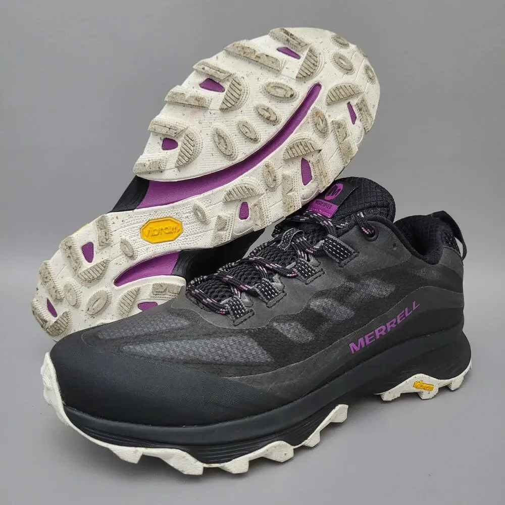 Merrell MOAB Speed GTX Womens Size 7 Gore-tex Hiking Shoes Gym Workout Black